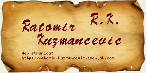Ratomir Kuzmančević vizit kartica